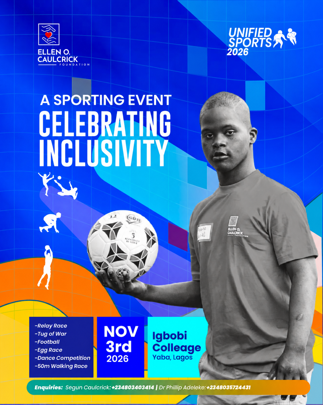 Official EOCF Unified Sports 2026 flyer announcing the third annual event