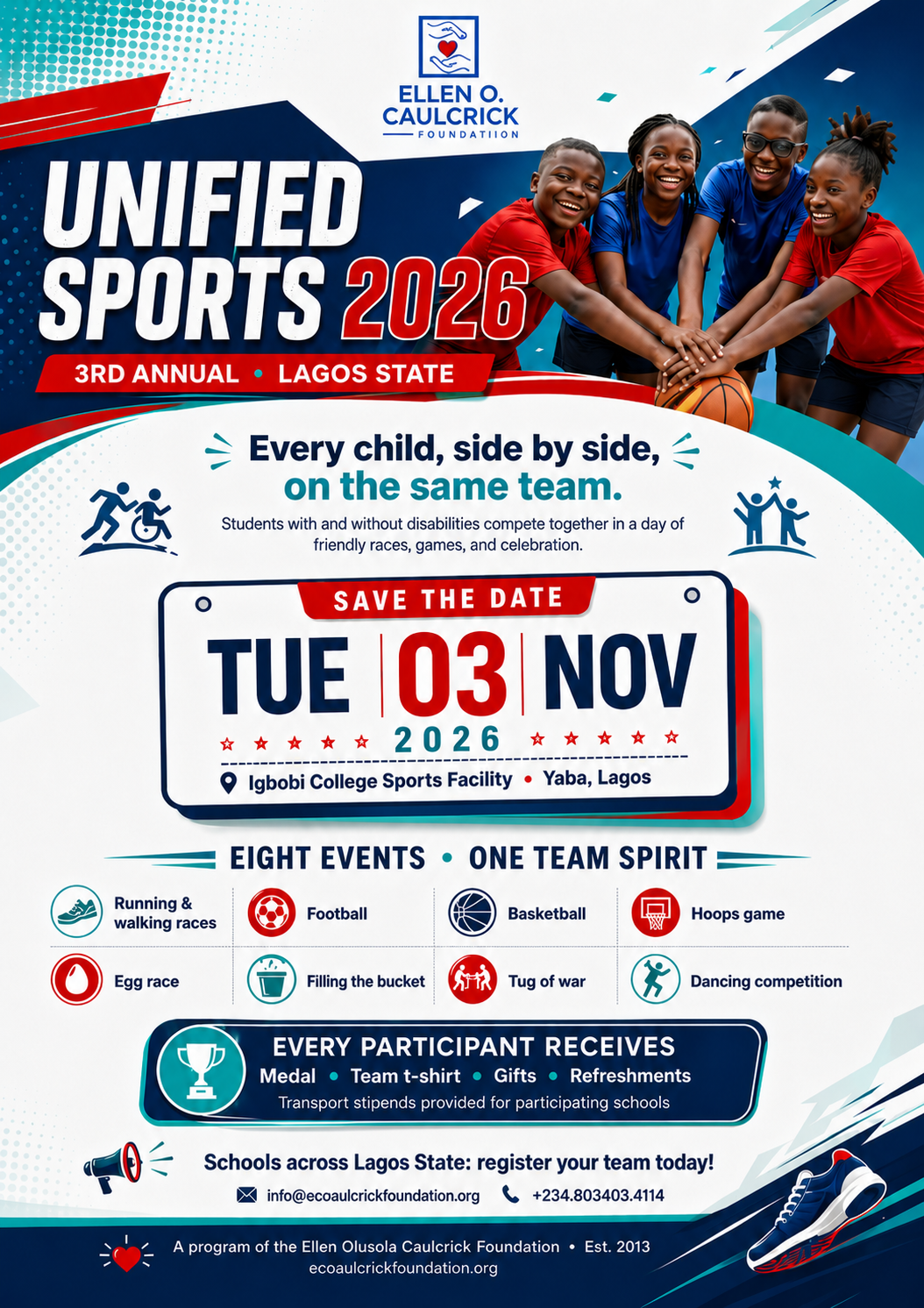 EOCF Unified Sports flyer 2026